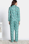 Zivame Mickey Mania Knit Poly Pyjama Set - Winter Green — thumbnail 4